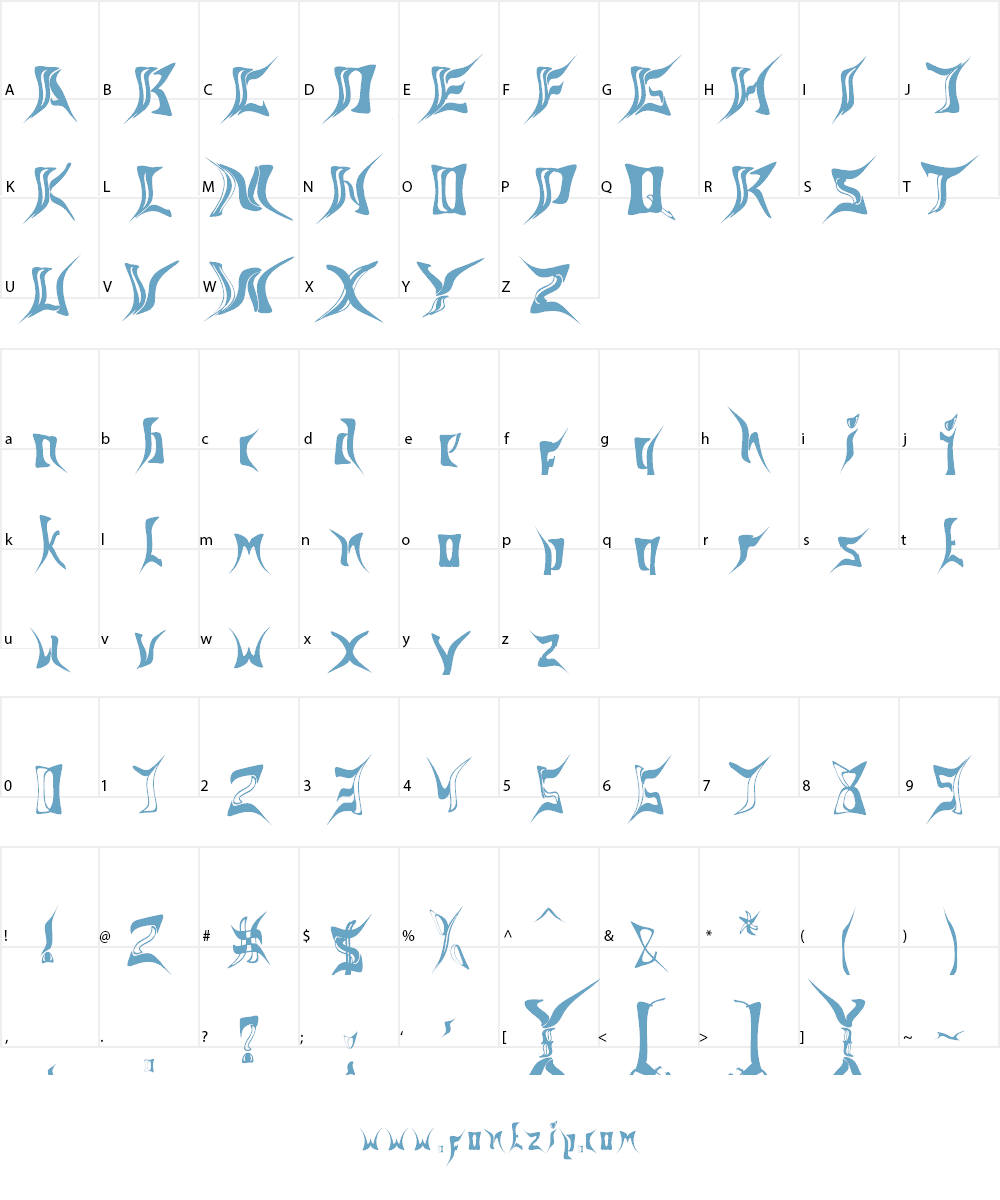sampanda Font Character